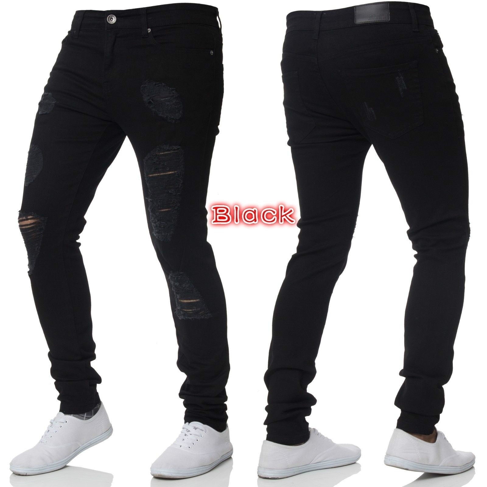 Pantalons pour hommes mode hommes pantalons décontractés Jean extensible pantalon de travail maigre mâle Vintage lavage grande taille Jean coupe ajustée pour hommes vêtements