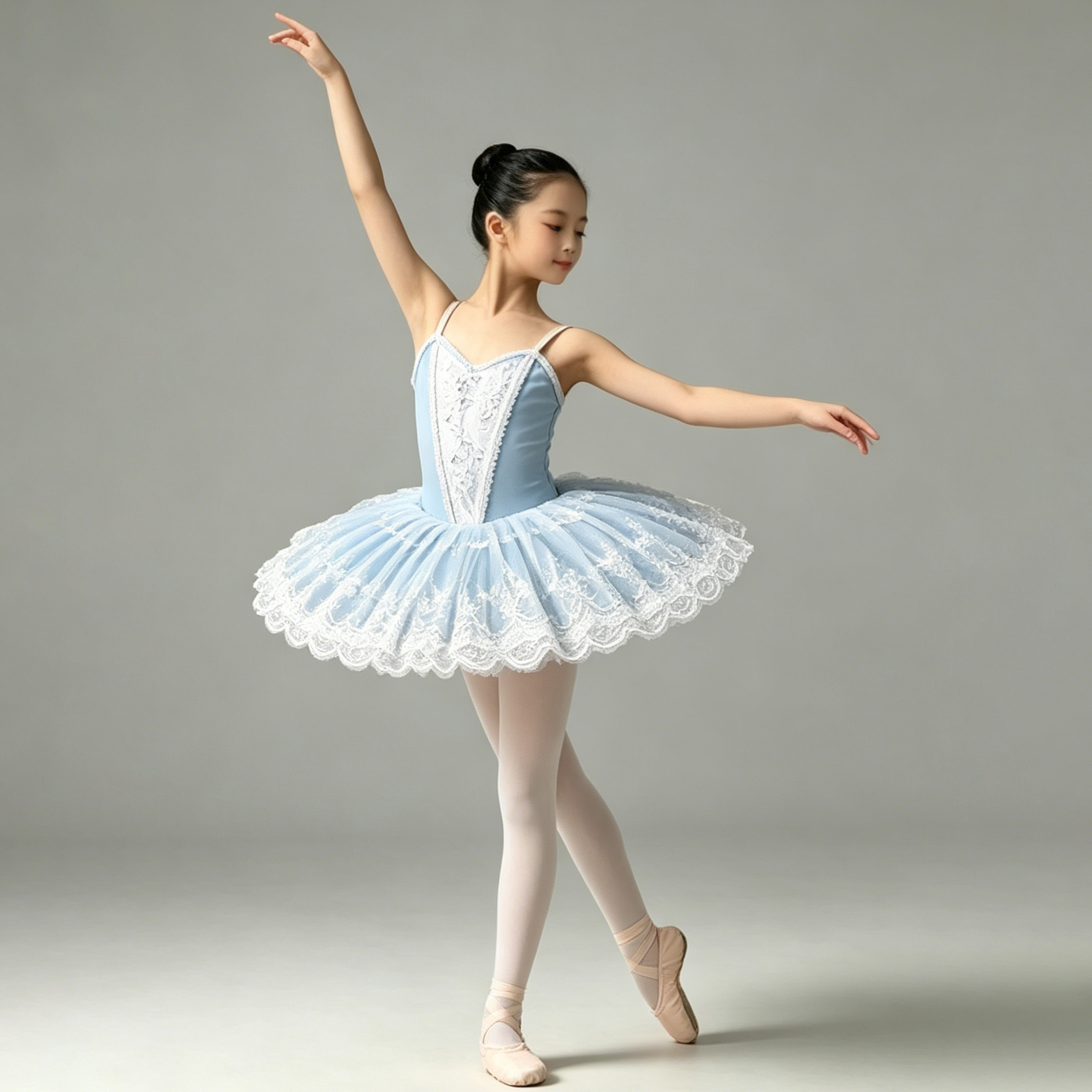 Robe de ballet tutu classique professionnelle en dentelle et gaze avec sequins, robe de soirée pour ballerine, costumes de danse pour enfants et filles
