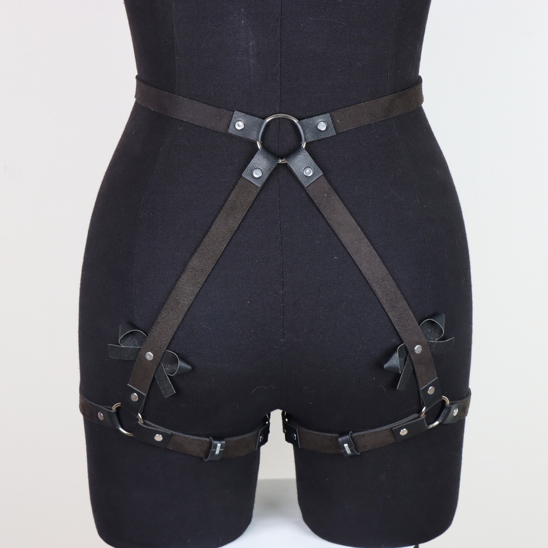 Porte-jarretelles Sexy en cuir PU pour femmes, harnais, Lingerie Bdsm, bas de corps, ceinture de jarretelles, fétiche, érotique, Rave, ceintures d'épée, body gothique