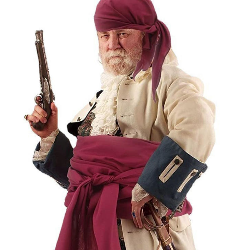 Pirate Cosplay Costume chapeau foulard ceinture médiévale Renaissance Vintage Pirates femmes hommes bandeau taille ceinture Halloween nouveau