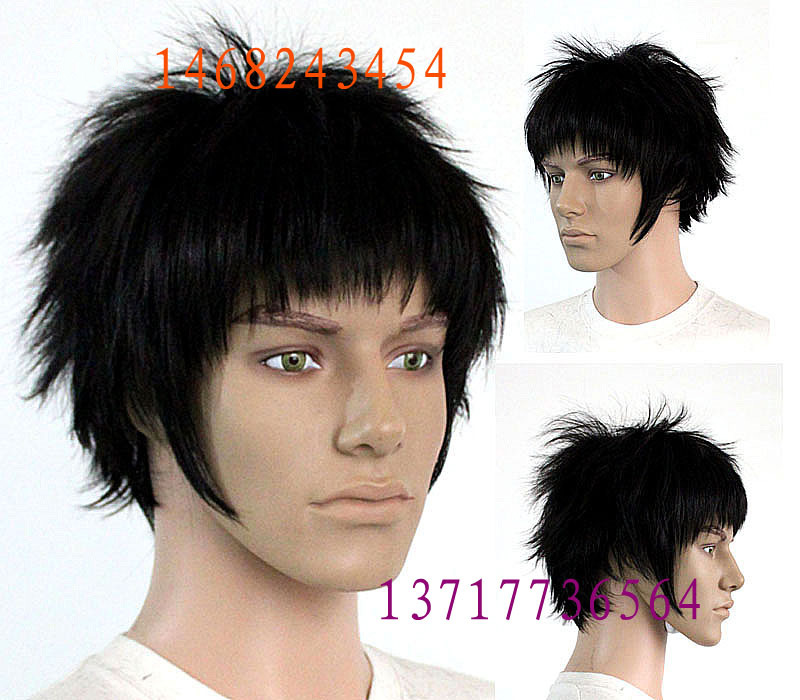 Trafalgar D Water Law court noir style résistant à la chaleur cheveux Cosplay Costume perruque + piste + bonnet de perruque