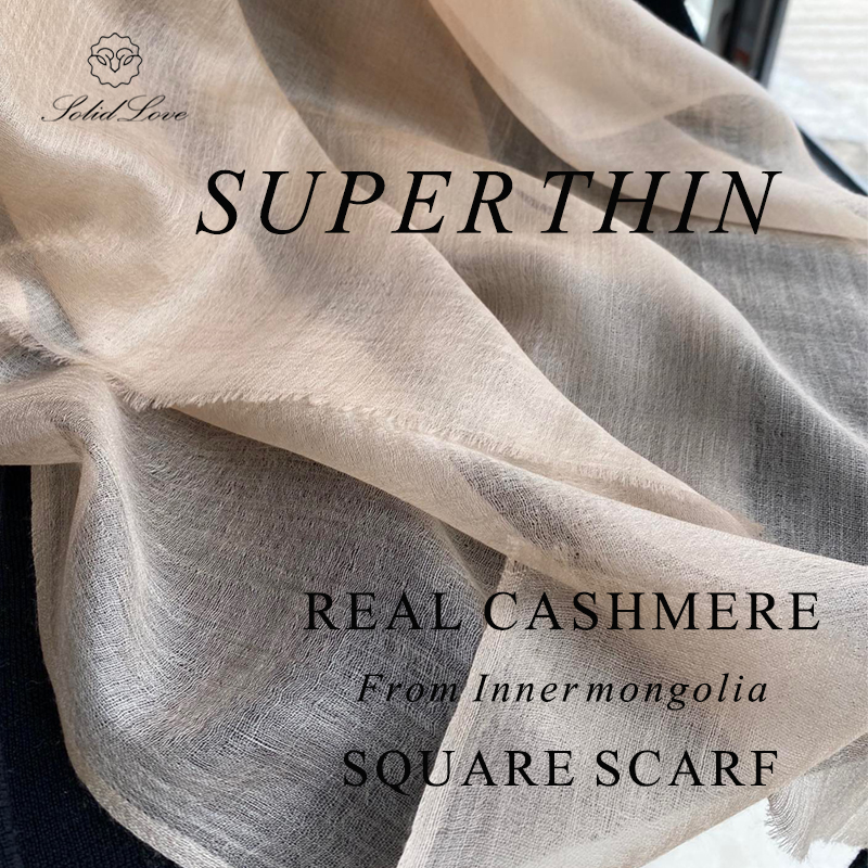 2025 nouvelles femmes cachemire écharpe véritable cachemire Hijab carré Foulard foulards couleur unie doux femme Foulard plage