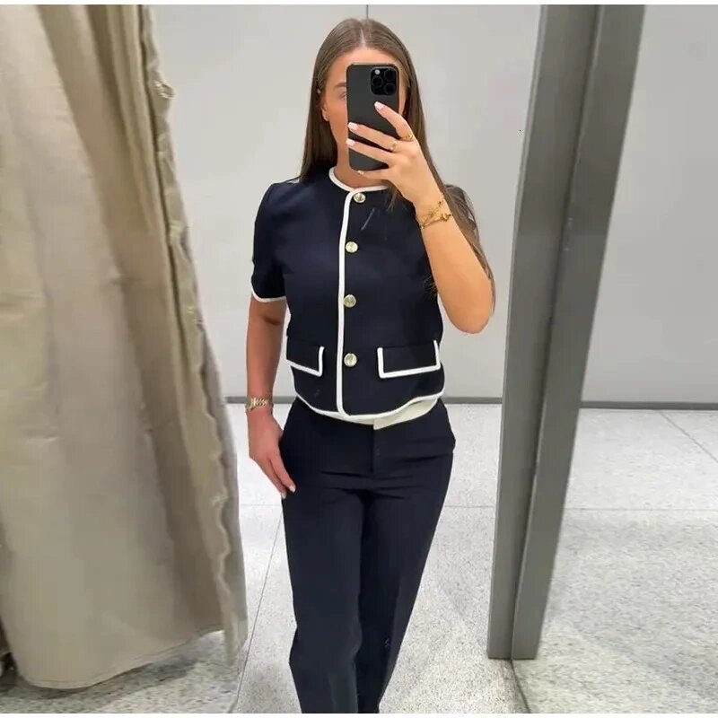 Débardeur court boutonné pour femme, hauts décontractés d'été pour femmes, débardeurs de vacances pour femmes, débardeur camisole pour femmes