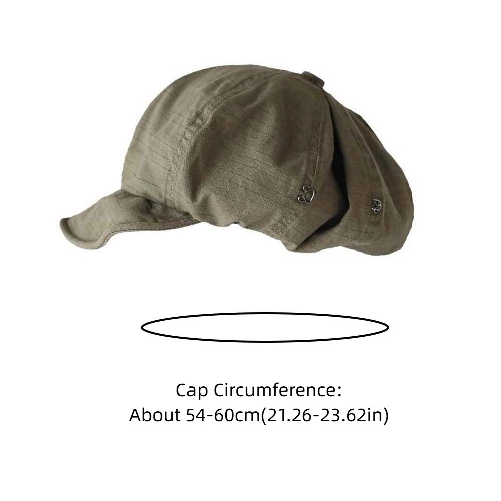 Béret nuage asymétrique, grande circonférence de la tête, Style de rue, chapeau octogonal rétro, couleur unie, Style japonais, chapeau d'artiste pour femmes