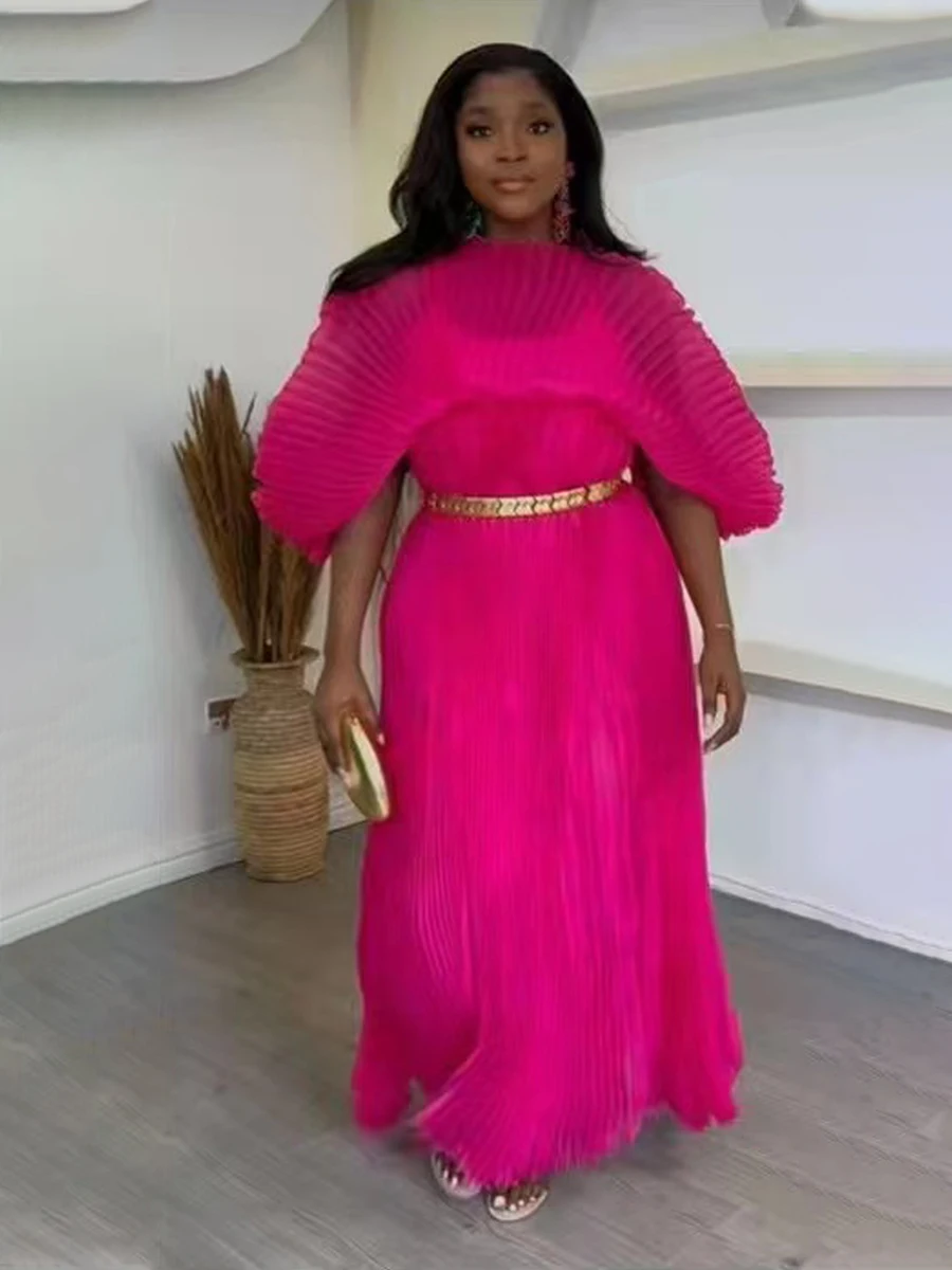 ANLAN – robes de styliste pour femmes, pour Occasions spéciales, nouvelle robe formelle de luxe plissée en Organza de couleur unie, été 20224, 32C2420
