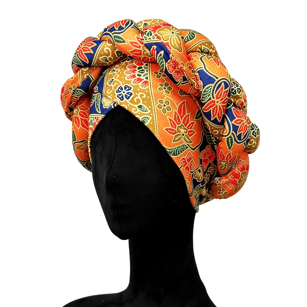 Casquette Turban pour femmes africaines, grande tresse, couverture, Bonnet, couvre-chef, perte de cheveux, chimio, arabe, nouvelle collection 2024