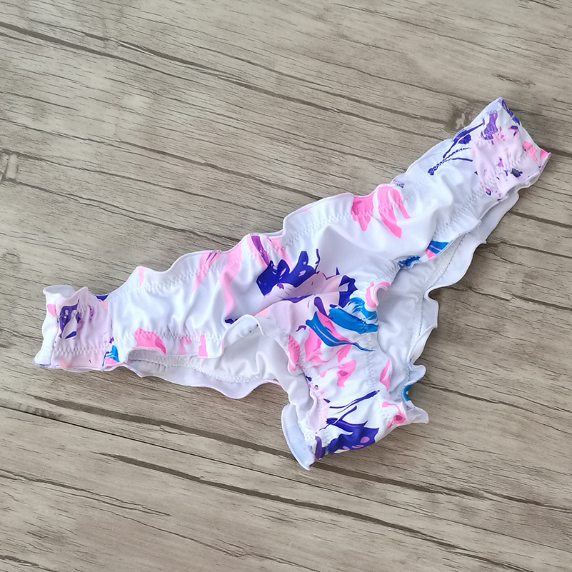 Maillot de bain brésilien imprimé effronté pour femme, bikini sexy, culotte de bain
