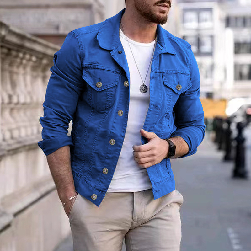 Hip-hop hommes Denim vestes Streetwear décontracté coton classique mince jean manteau mâle marque vêtements Cowboy veste Ropa Para Hombre