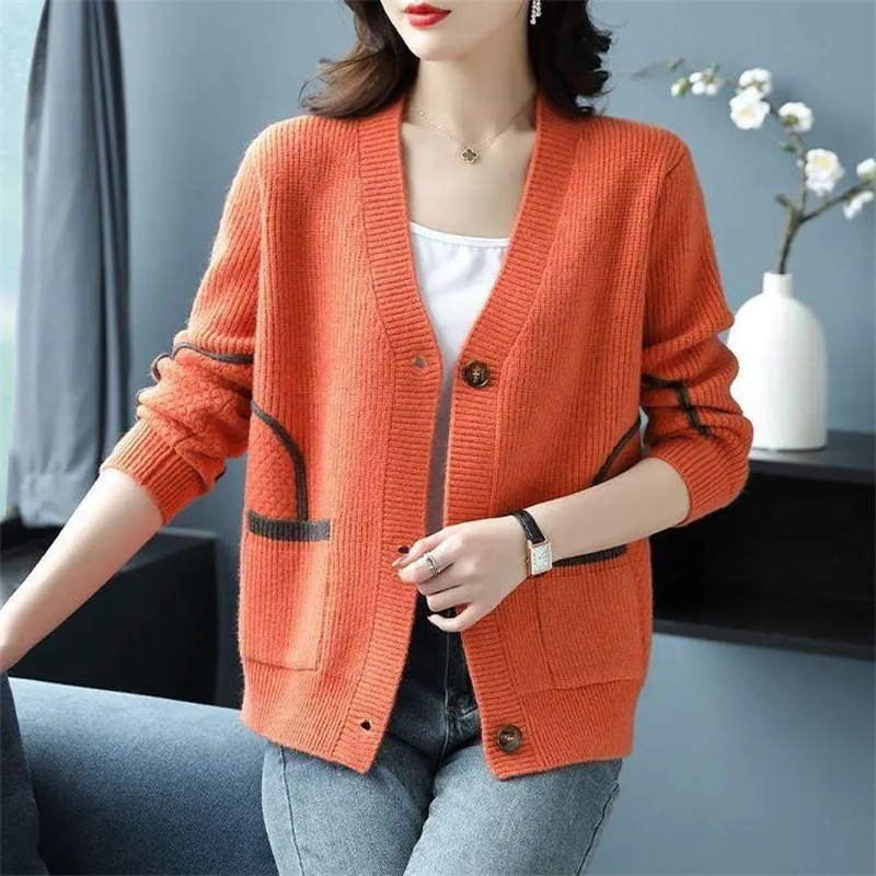 Pull Femme Grande Taille, Cardigan Polyvalent, Confortable, Élégant, Printemps Automne, 2023