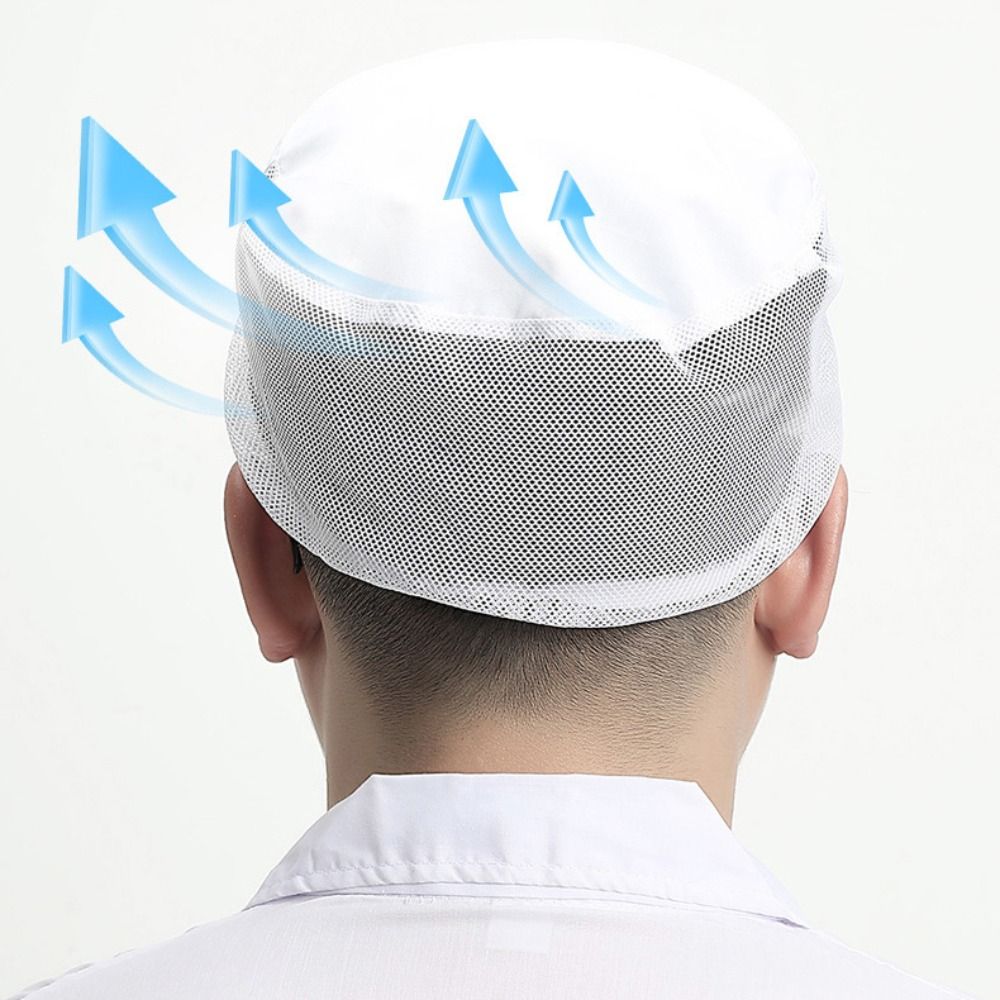 Chapeau de travail en tissu maille respirante, chapeau de Chef de Service alimentaire, vêtements de travail, anti-fumée, anti-poussière, casquette hygiénique de cuisine, hôtel et Restaurants