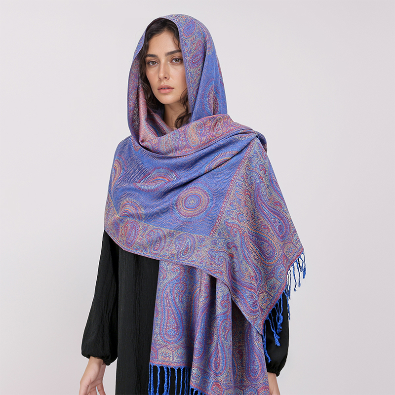Bohême Pashmina Hijab écharpe longue musulmane cachemire châle femme Foulard doux Turban bandeau pour femmes bandeau marque de luxe