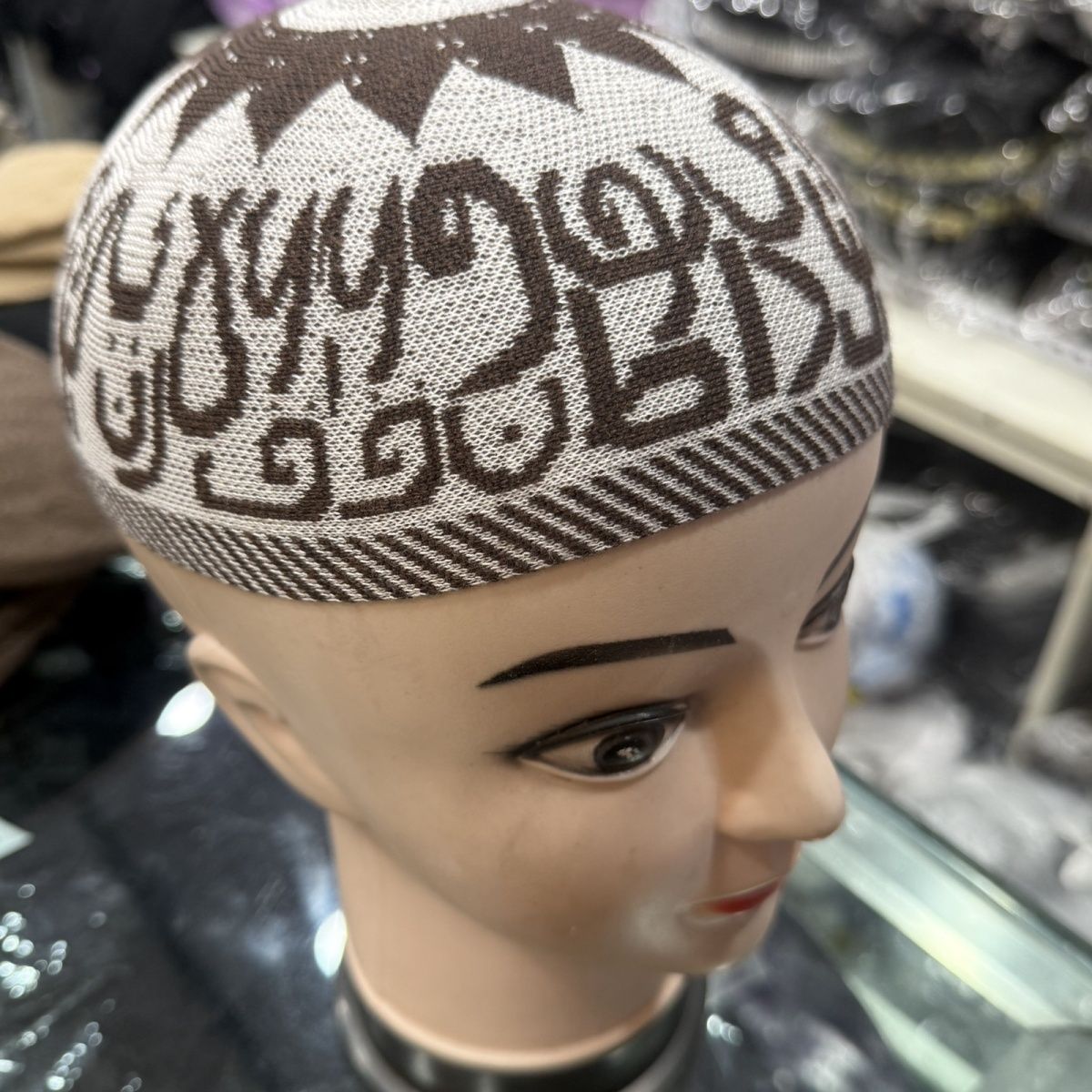 Chapeaux ethniques pour hommes africains casquette tricotée Eid prière kaki rue Melon chapeau mode classique Islam bonnets Kuki casquettes mâle 54-59 cm