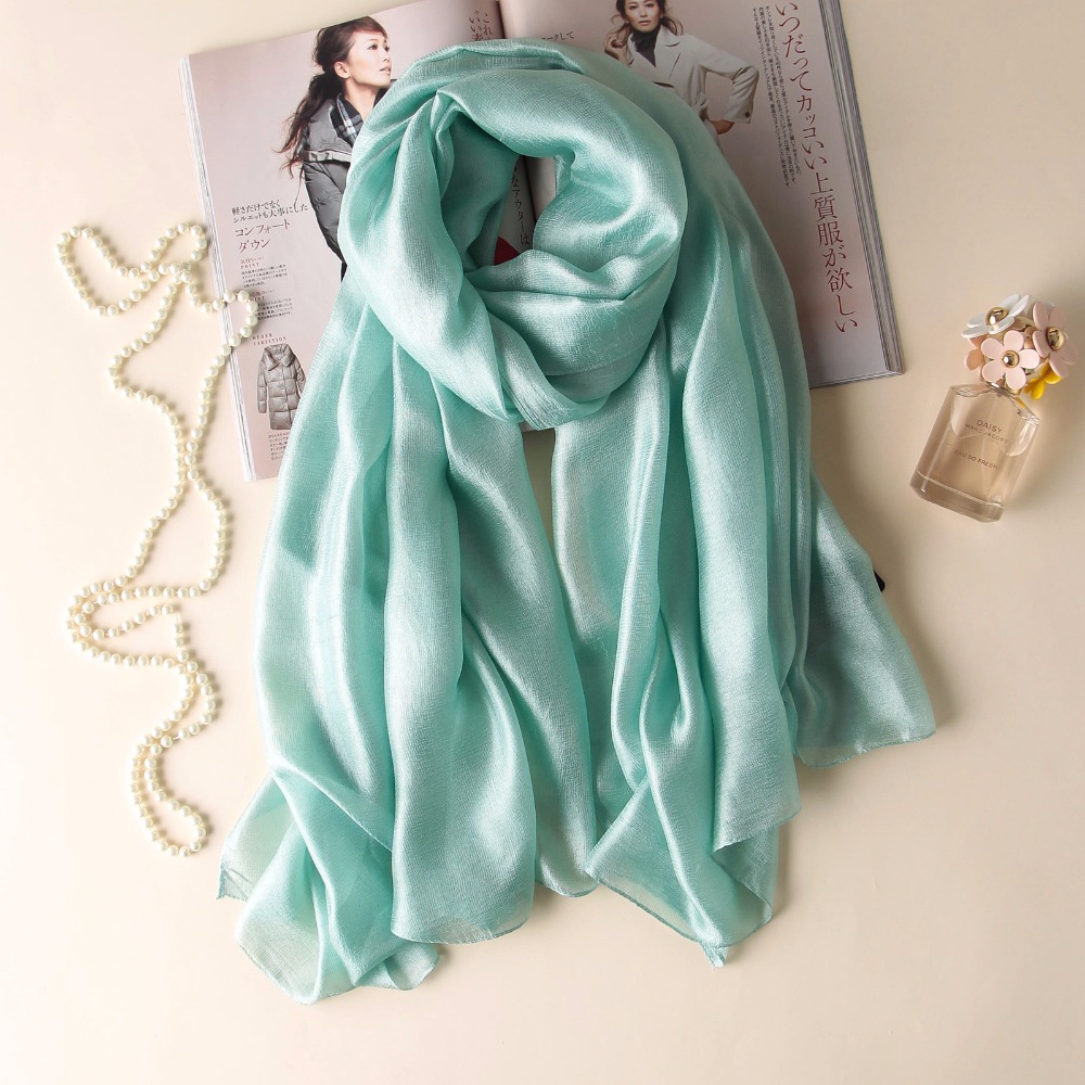 2026 marque de luxe femmes mode écharpe plaine solide soie lin châles foulards été dame Bandanas Pashmina Foulard Hijab 180*90Cm