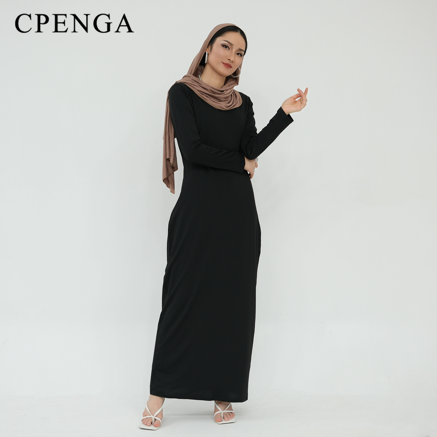 Abaya – sous-jupe extensible islamique pour femmes musulmanes du Ramadan, robe superposée en soie de lait solide, Slip intérieur élastique modeste, 2025