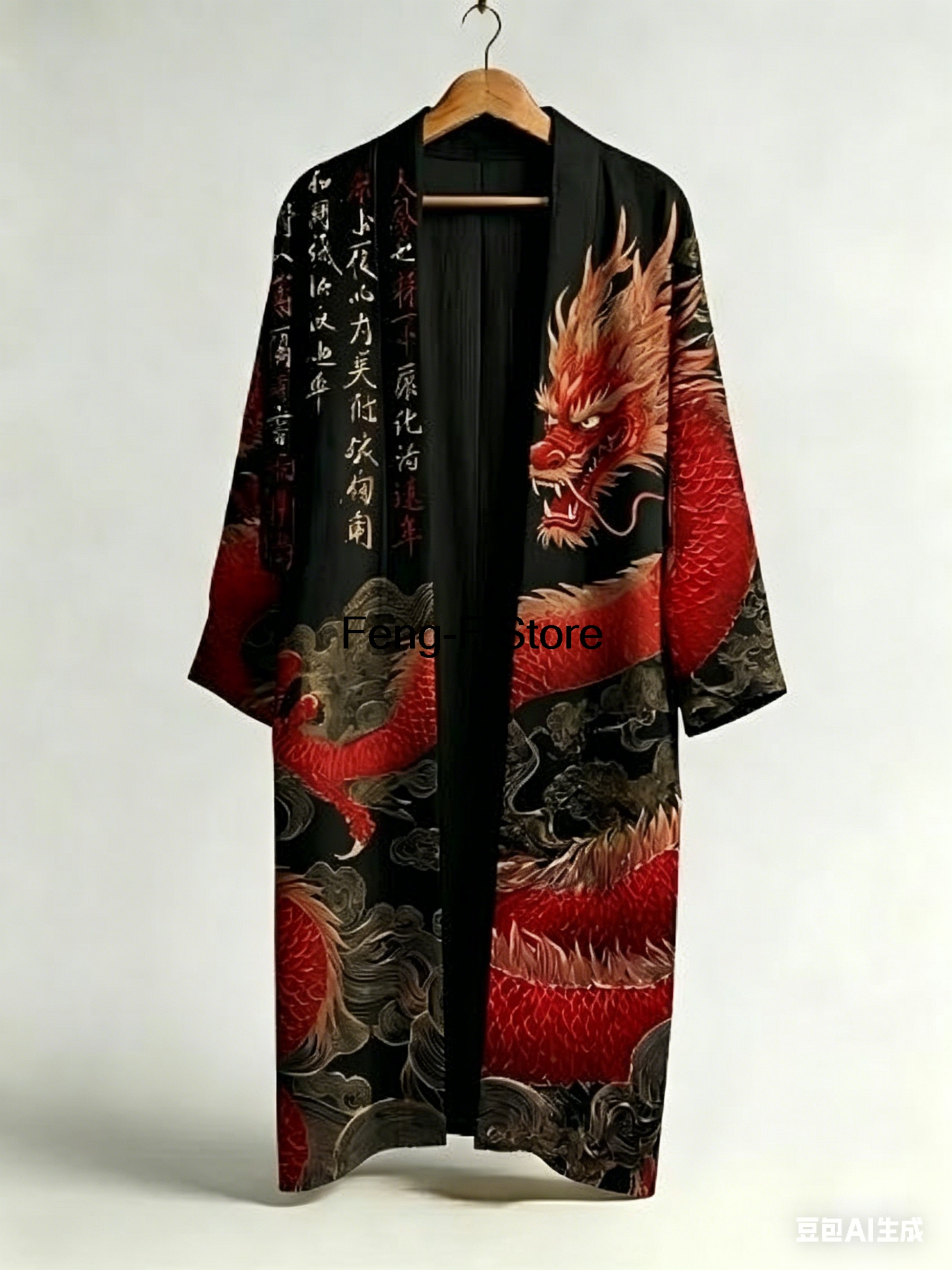 Cardigan long d'été pour homme, style chinois, imprimé grue, Hanfu, kimono japonais tendance, chemise décontractée à motif floral
