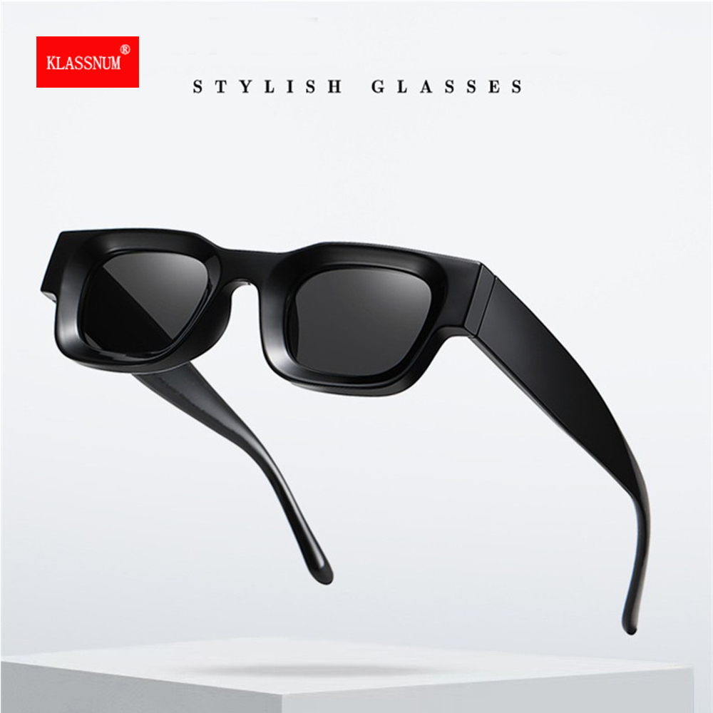 Lunettes de soleil polarisées rectangulaires pour hommes, nuances rétro Punk, Anti-éblouissement, UV400, marque de styliste, tendance, nouvelle collection 2025