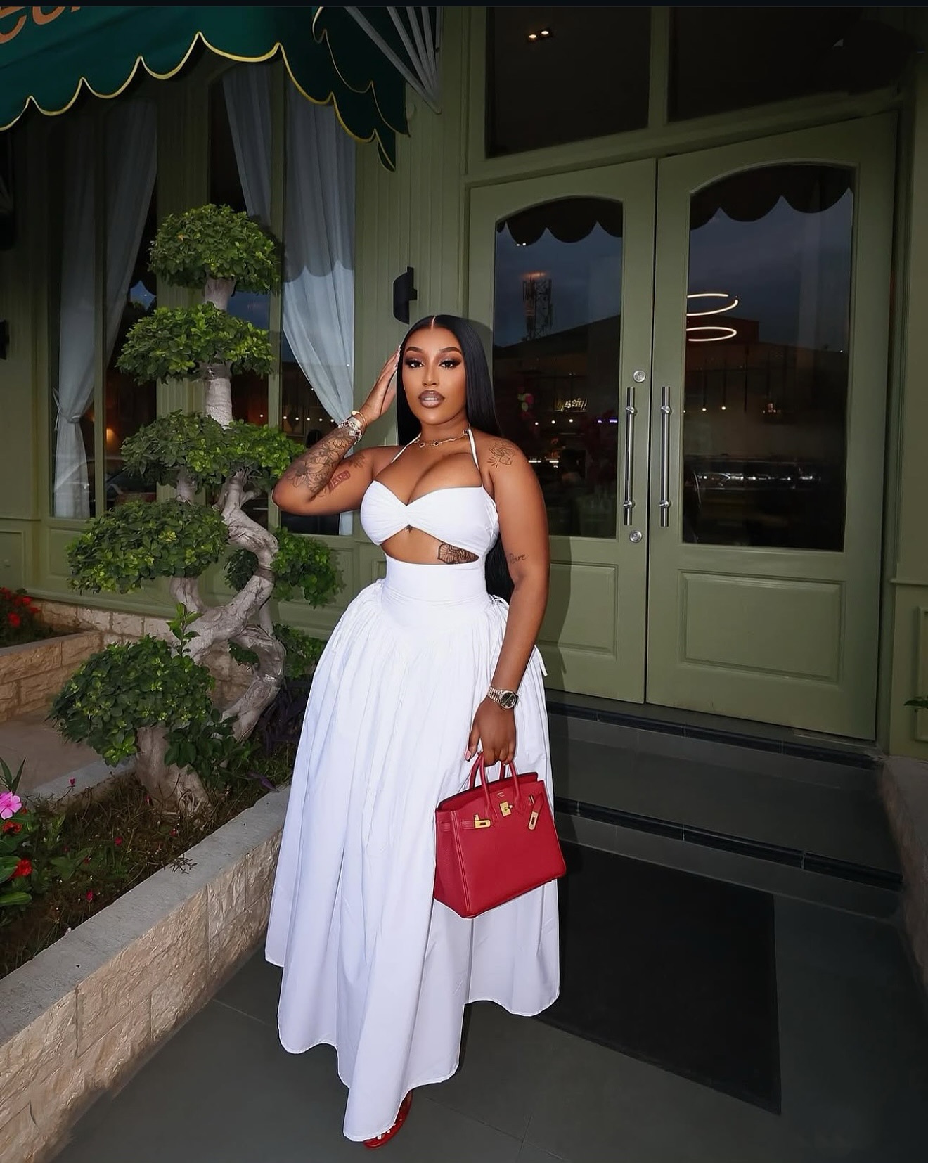 Jupe trapèze blanche taille haute, jupe formelle élégante et décontractée, nouvelle collection été 2025, jupes Maxi blanches pures, tenue de fête pour filles noires