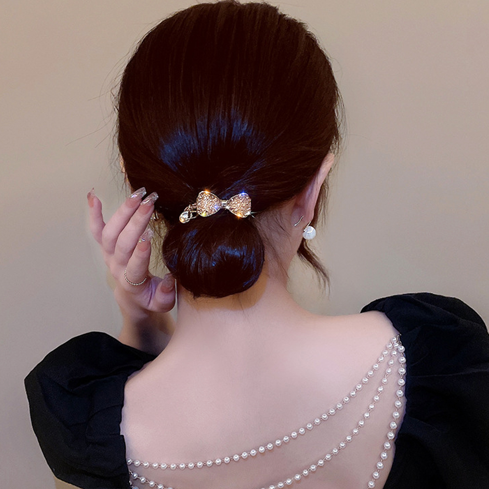 Attaches de cheveux de luxe avec nœud papillon en strass, élastiques, élastique pour queue de cheval, chouchous simples pour femmes et filles, cadeaux