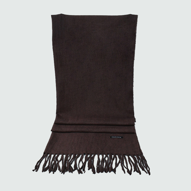 Nouveau hiver écharpe femmes cachemire chaud solide Pashmina couverture enveloppes femme épais doux Bufanda grand gland châle Long Poncho Echarpe