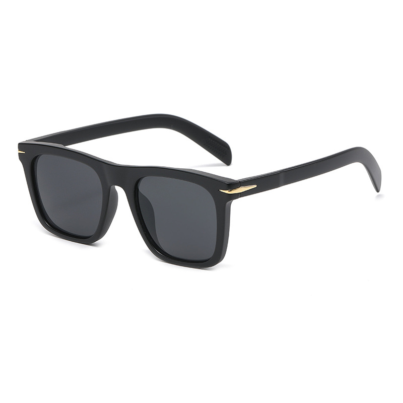 Lunettes de soleil carrées classiques pour hommes et femmes, lunettes de soleil à rivets rétro, lunettes de pilote UV400, marque de mode, 2025