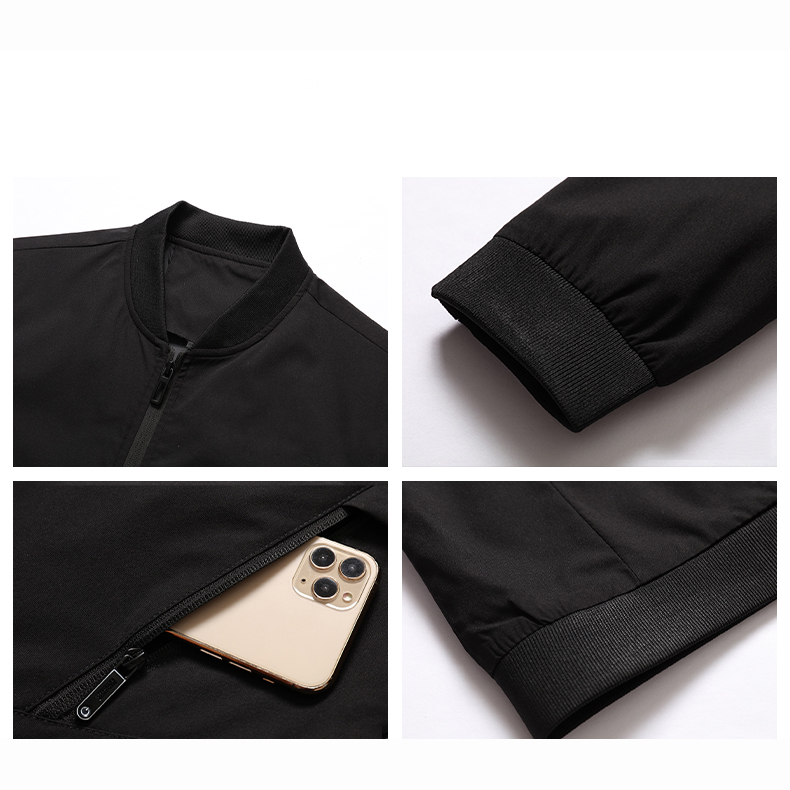 Grande taille hommes veste noire manteau automne hiver à manches longues veste 5XL 6XL 7XL 8XL décontracté vêtements d'extérieur amples grande taille hommes vêtements