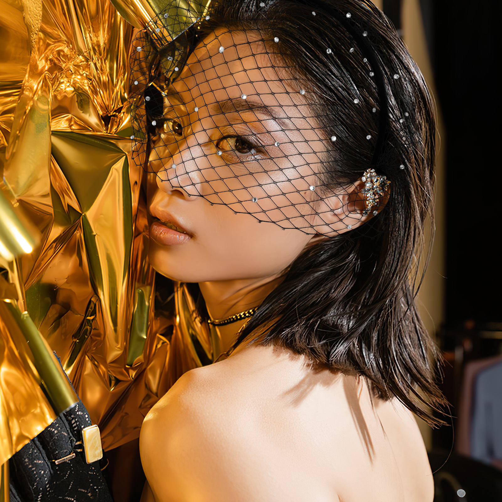 Voile en maille noire, bandeau, cage à oiseaux, léger et délicat, accessoire pour cheveux de mariée, fascinateur pour fête de mariage