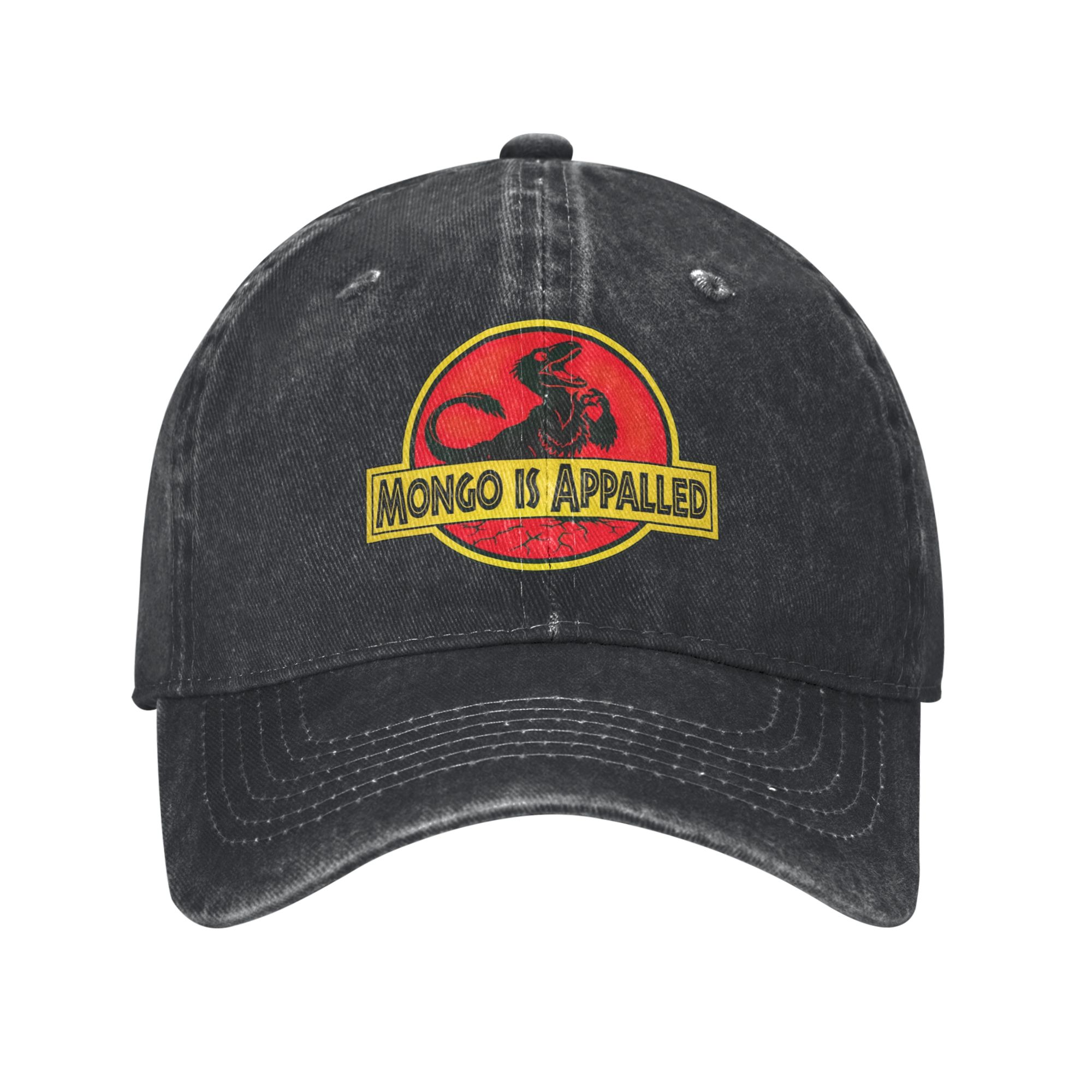 Casquettes de baseball unisexe Mongo Is Appalled Funny Dinosaur, style Dungeon Crawler Carl, délavées, réglables, pour l'extérieur et l'été