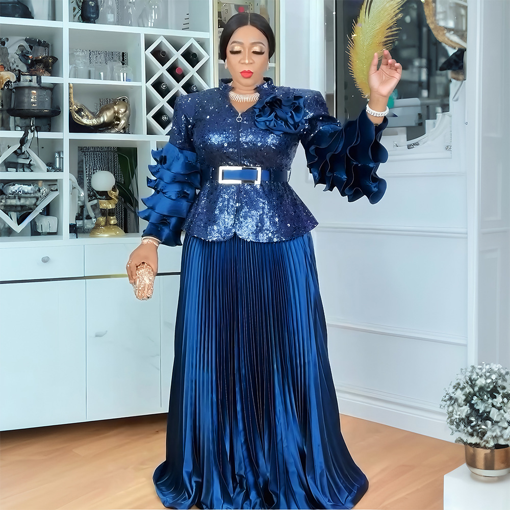 Vêtements africains pour femmes, ensemble 2 pièces, hauts et jupes, costumes, grande taille, robes de fête de mariage, Dashiki Ankara, tenues de turquie