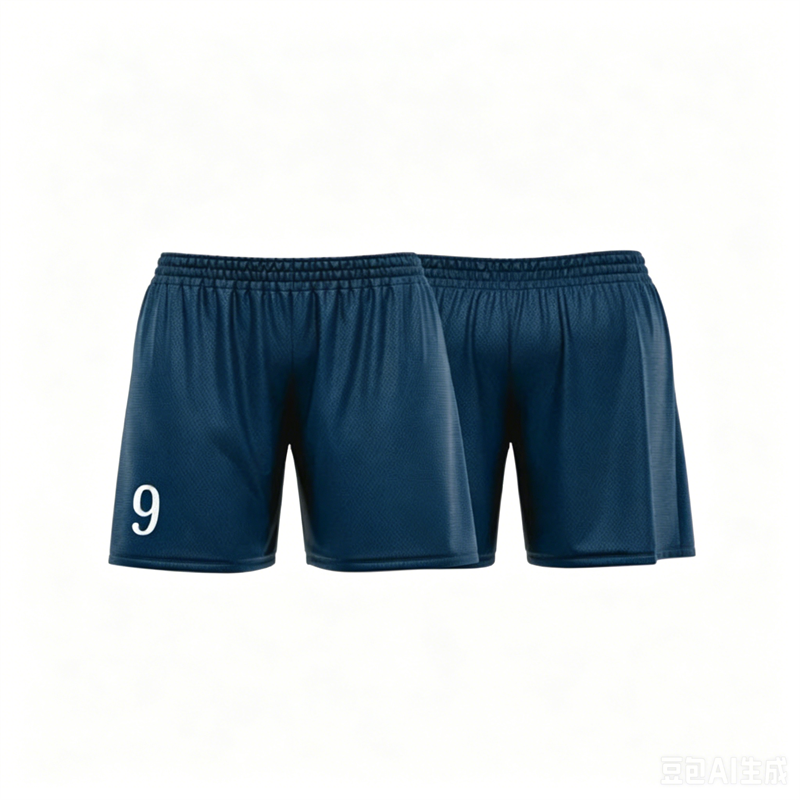 Short de plage bleu personnalisé avec numéro, respirant et tendance pour l'été