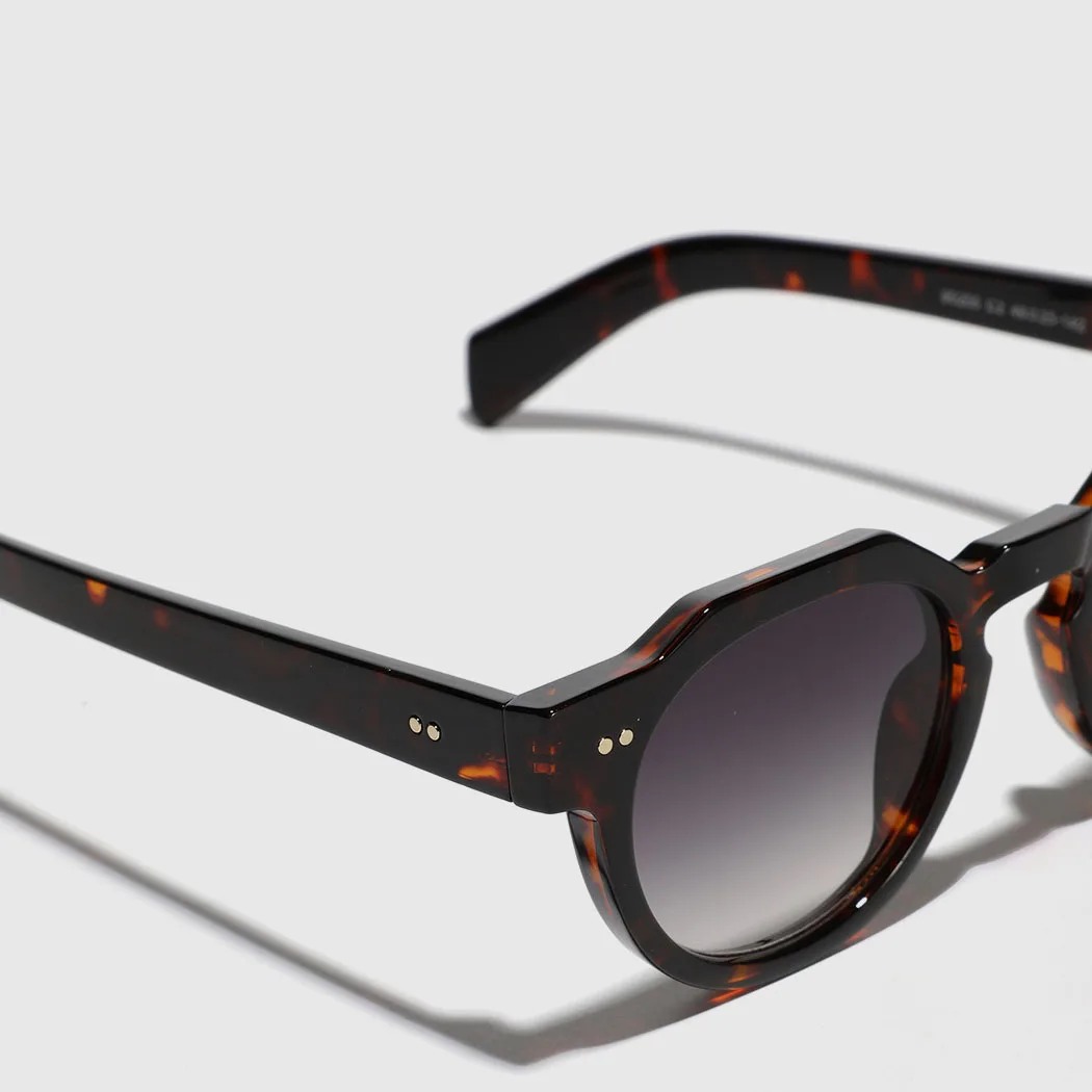 Lunettes de soleil rondes classiques à rivets pour hommes et femmes, lunettes de soleil punk, rétro, hip hop, vintage, extérieur, créateur de marque de luxe, UV400, nouveau, 2025