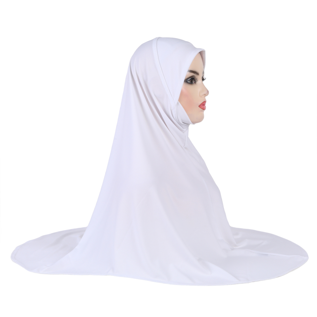 H306 plaine XXL taille hijab musulman avec partie du menton top qualité amira tirer sur écharpe islamique vente chaude foulard