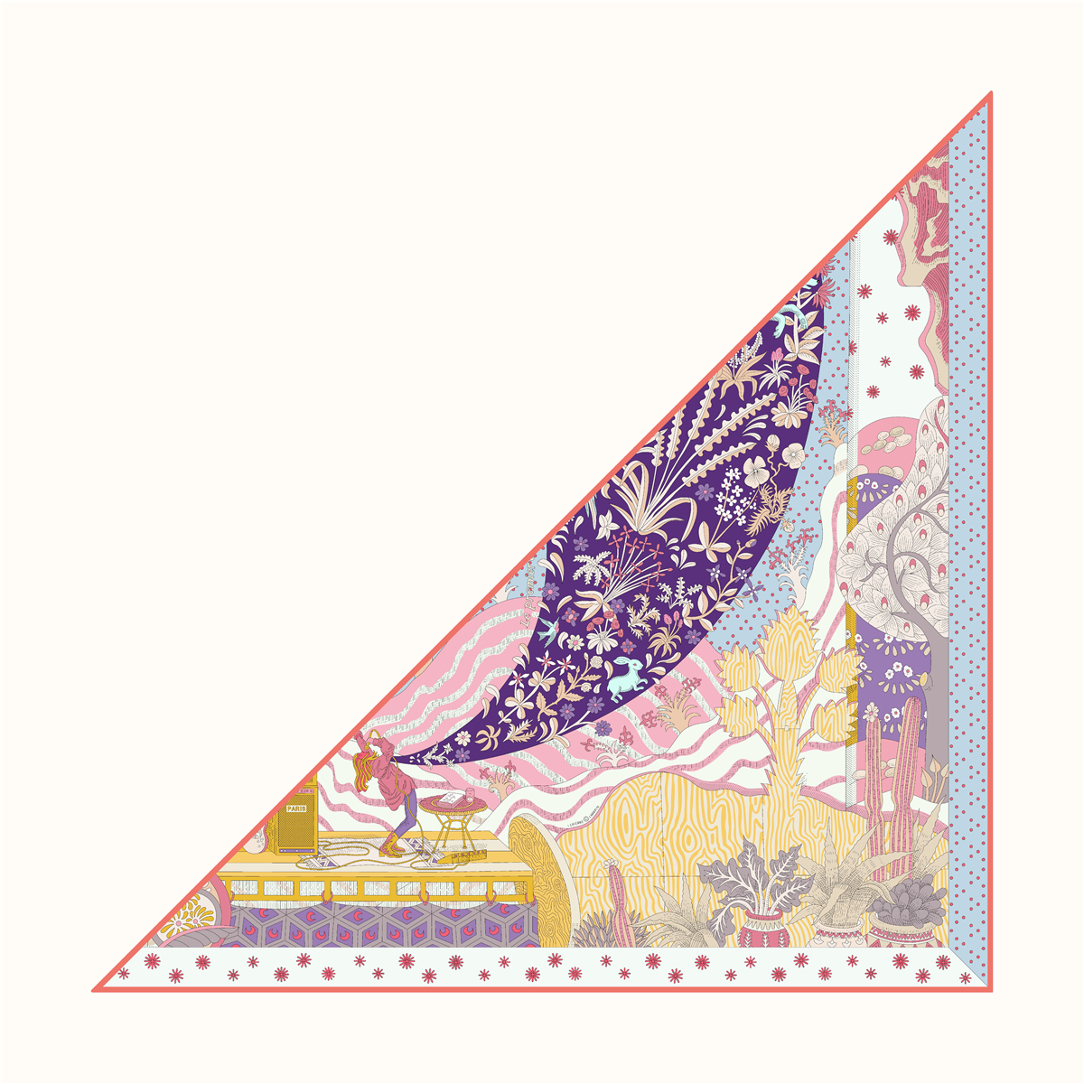 Écharpe triangle de marque pour femme, nouvelle voix du temps, sergé, bandana de luxe, bandeau de sauna, hijab, foulard, châle de la présidence