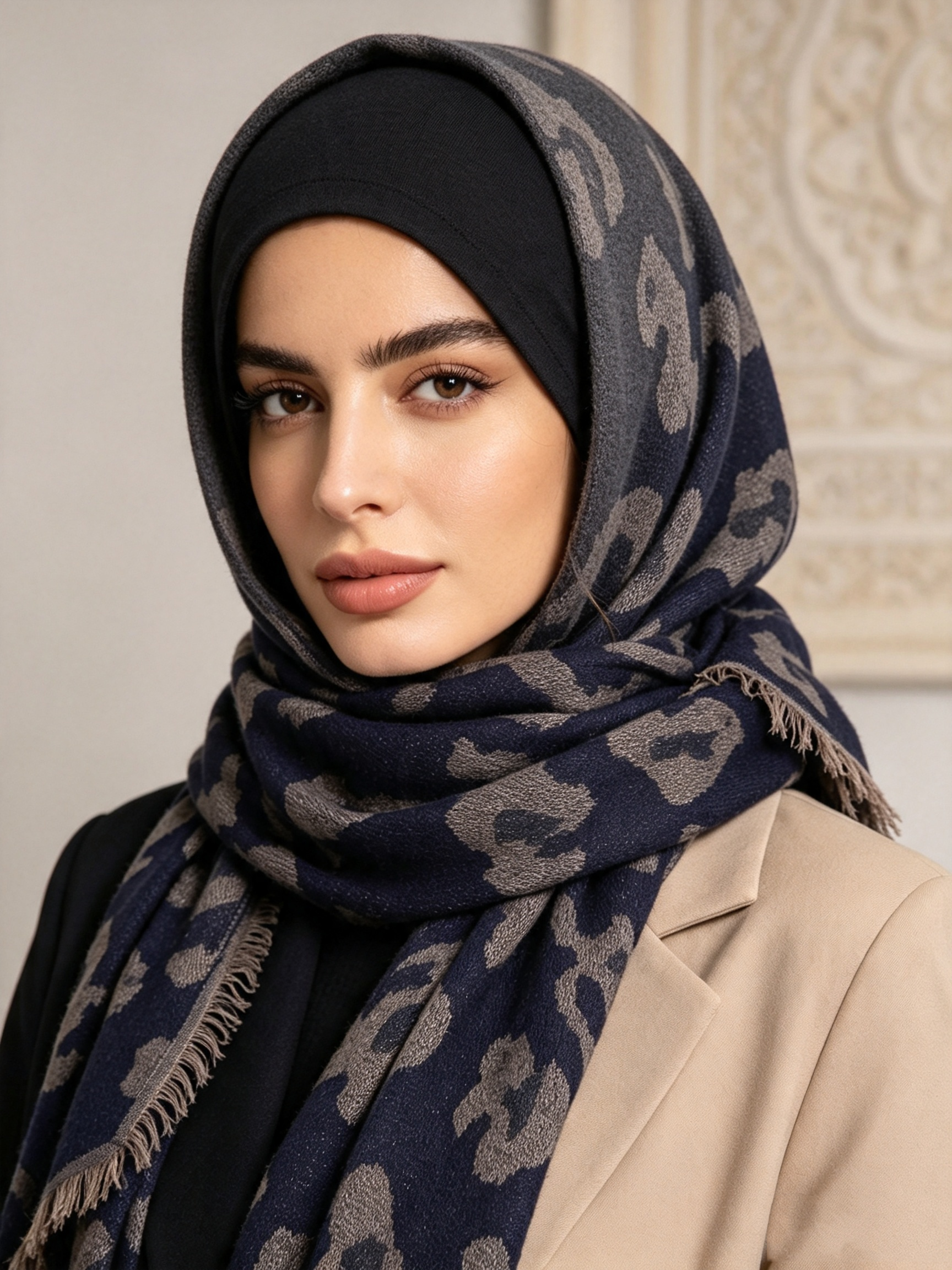 Hijab jacquard musulman, châle à paillettes dorées, écharpe à franges, style turc, écharpe douce et chaude pour femmes, couvre-chef islamique.