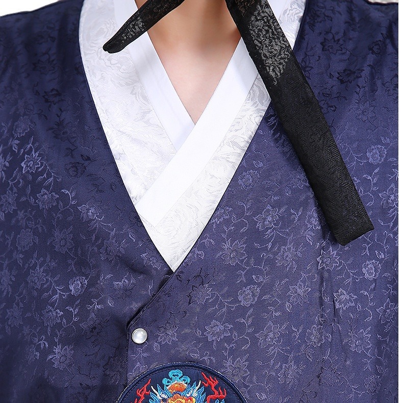 Jupe Longji pour homme, robe Hanbok coréenne traditionnelle originale, costume ethnique pour homme, vêtements de cour coréens pour spectacle sur scène