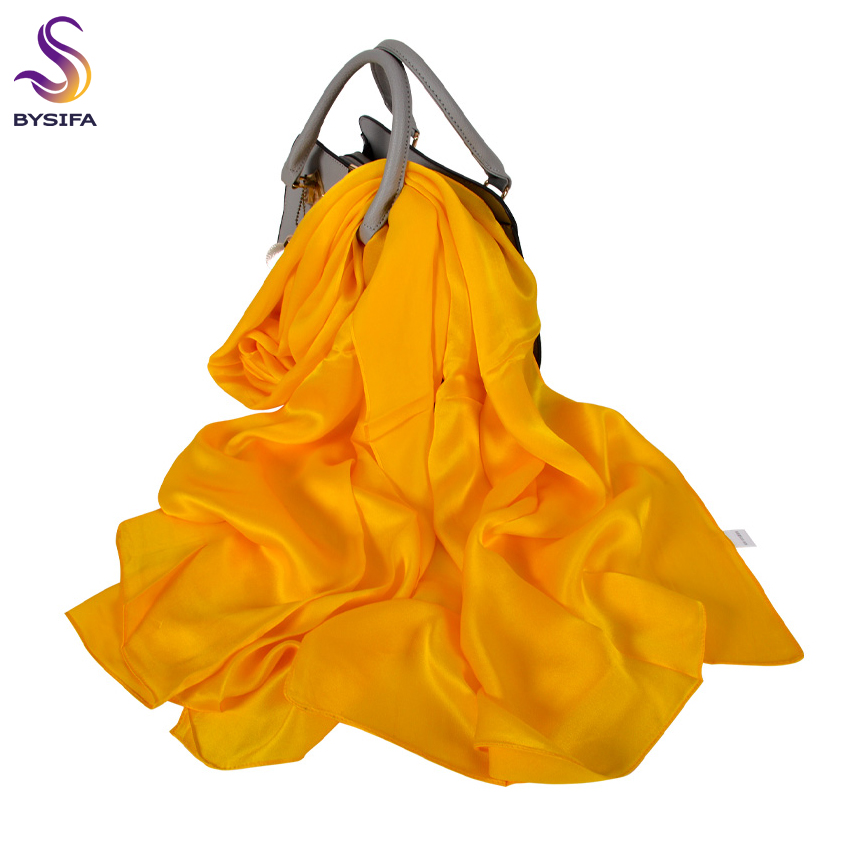 [BYSIFA] foulard en soie verte Pure châle femmes mode luxe Georgette soie longues foulards dames marque foulard Cape180 * 70 cm