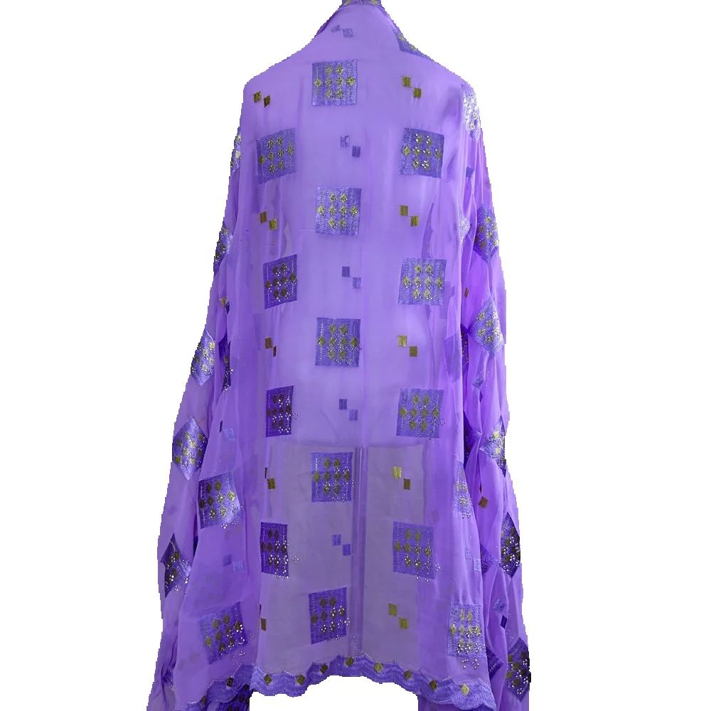 Nouveau Foulard Dubaï 2026 pour Femmes Musulmanes, Grand Hijab en Chiffon Africain, Hijab Islamique, Pashmina, Turban, Voile Brodé, Châles