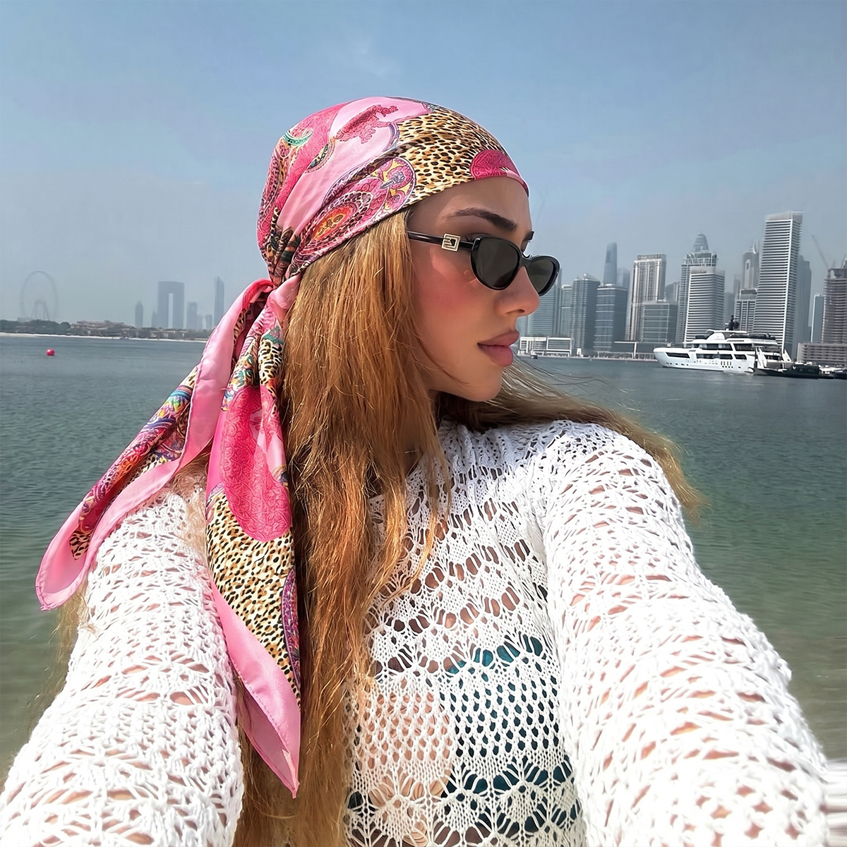 Nouveau Foulard Carré en Soie 90cm pour Femme, Marque de Luxe, Imprimé Satin, Hijab, Écharpe Musulmane, Paréo, Bandana, Châle, Bandeau, Foulard