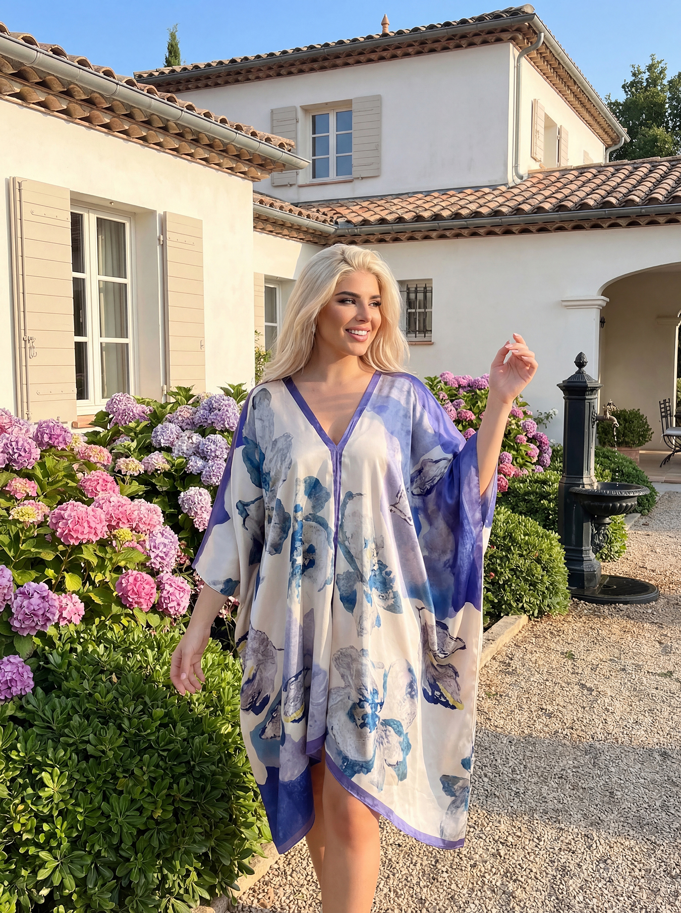 Écharpe Châle Femme Imprimé Floral Papillon Paon Tendance, Décontractée et Élégante, Accessoire de Mode Doux