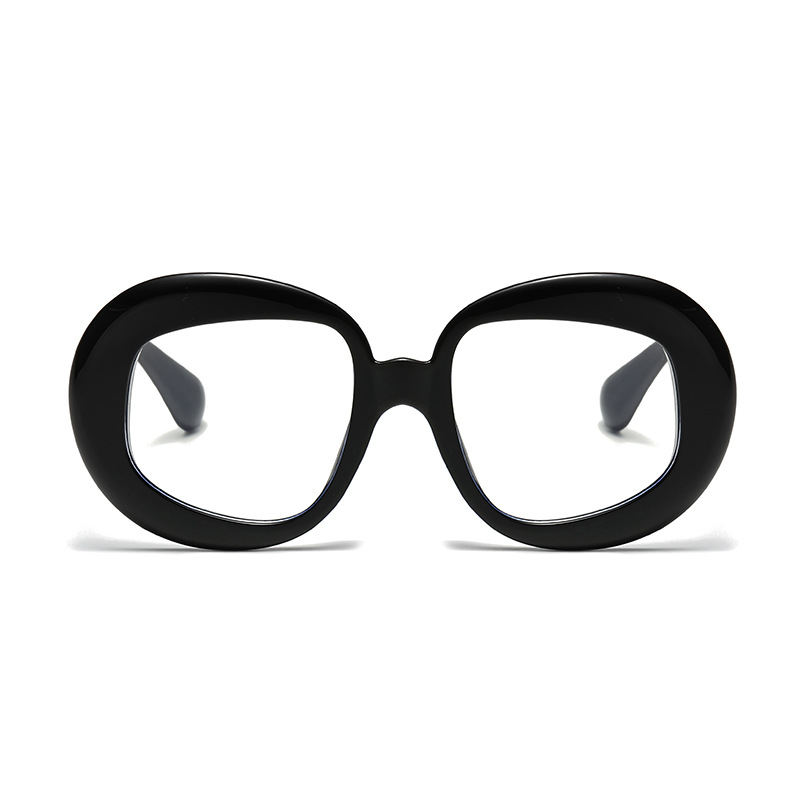 Marque de luxe lunettes rondes femmes lunettes cadre de haute qualité surdimensionné rouge vert rouge mode montures de lunettes grand cadre Unique