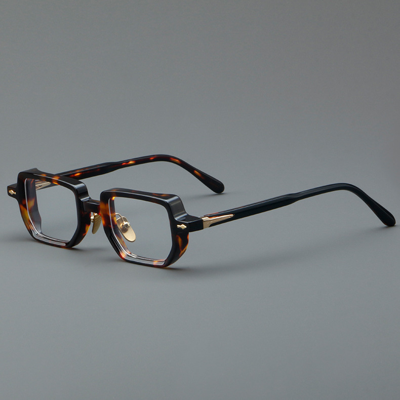 5803 lunettes cadre carré cadre plat classique écaille de tortue rétro personnalisé mode tendance hommes et femmes neutre bureau sty