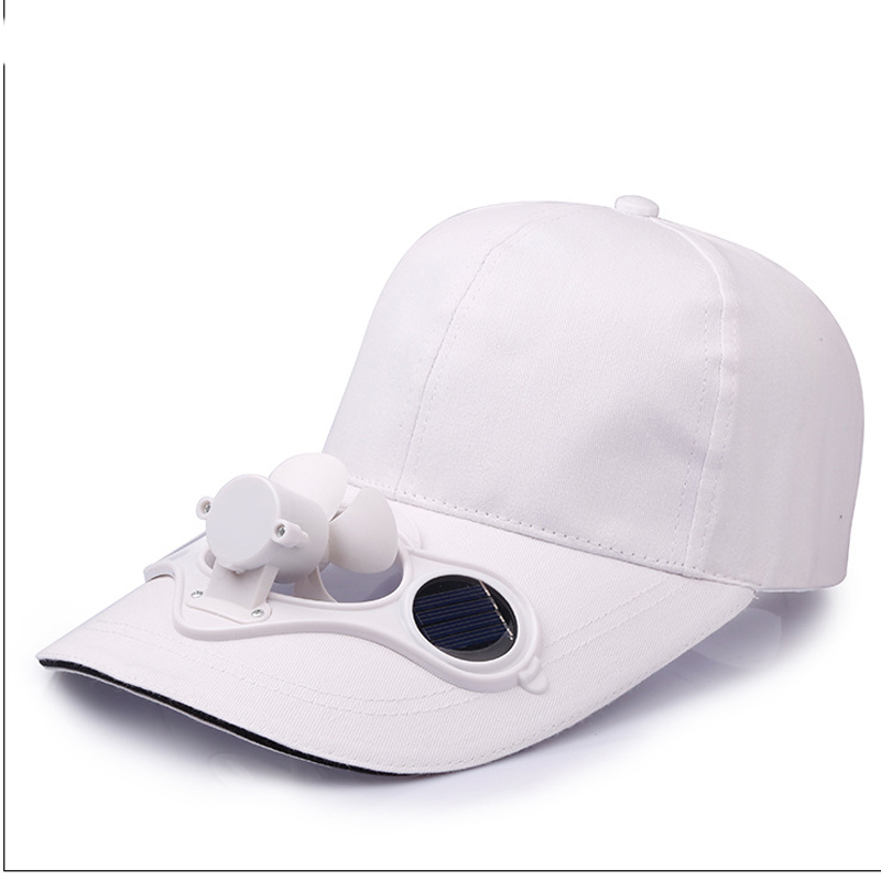 QBHAT été hommes femmes Sport en plein air Protection solaire casquette de Baseball avec énergie solaire ventilateur de refroidissement décontracté pare-soleil casquette