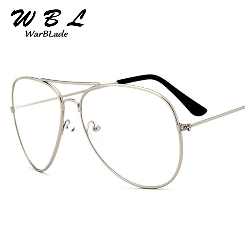 WarBLade-Lunettes Pilote Classiques Transparentes, Monture en Alliage, Optiques Aviation, Verres pour Hommes et Femmes, 2018 Hot, Nouveau