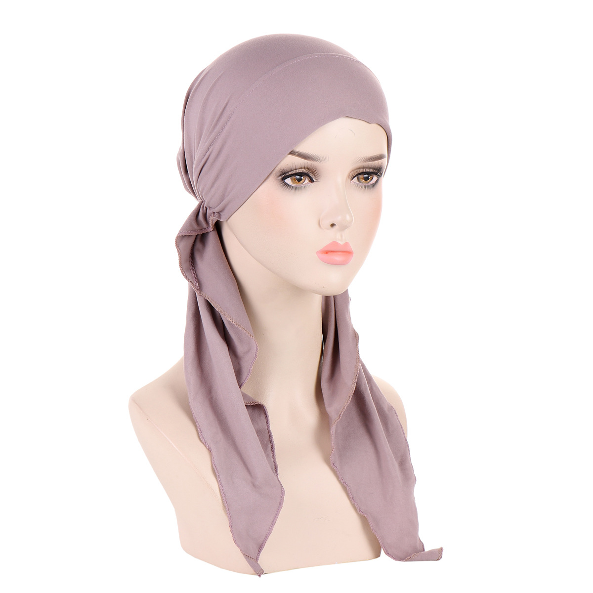Bonnet turban chimio pour femme, Skullies, bonnet pour fille, bandanas au design traditionnel, tête ronde, perte de cheveux, vêtements de sauna, femme rurale, Z12X03