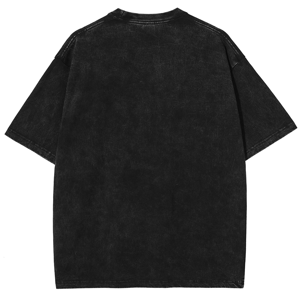T-shirt Manga Vintage Lavé Attack on Titan Rival Ackerman pour Homme – Vêtement Décontracté d'Été à Manches Courtes en Coton
