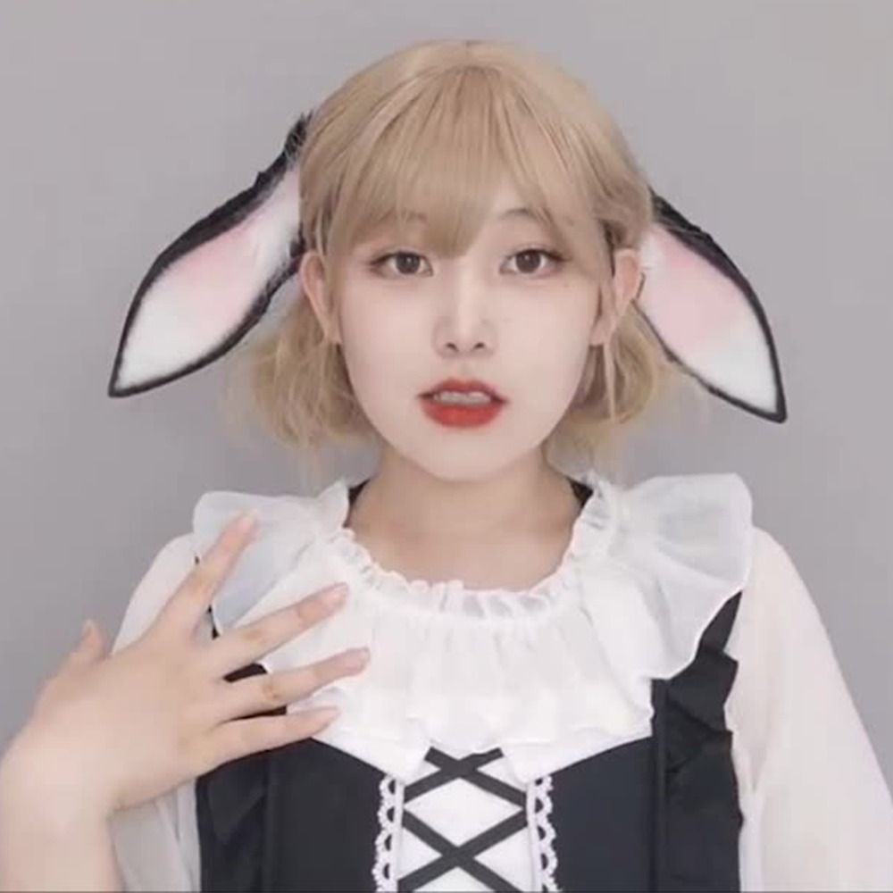 Lapin en peluche oreilles tombantes lapin bandeau mignon Photo accessoire noël bandeau Cosplay lapin fille Lolita fille chapeaux