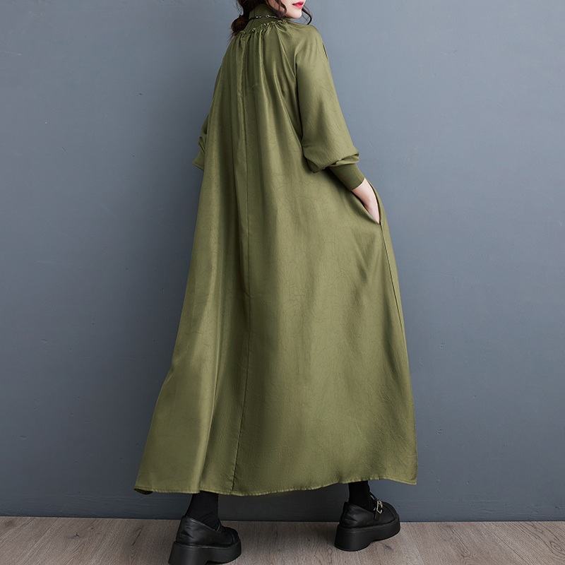 Manches longues surdimensionné vintage nouveau en robes pour femmes décontracté ample printemps automne robe vêtements élégants 2025
