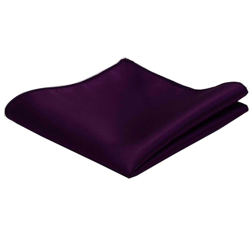 Mouchoir de poche classique en soie unie pour homme 25x25 cm – Foulard de poche élégant pour mariage et fête