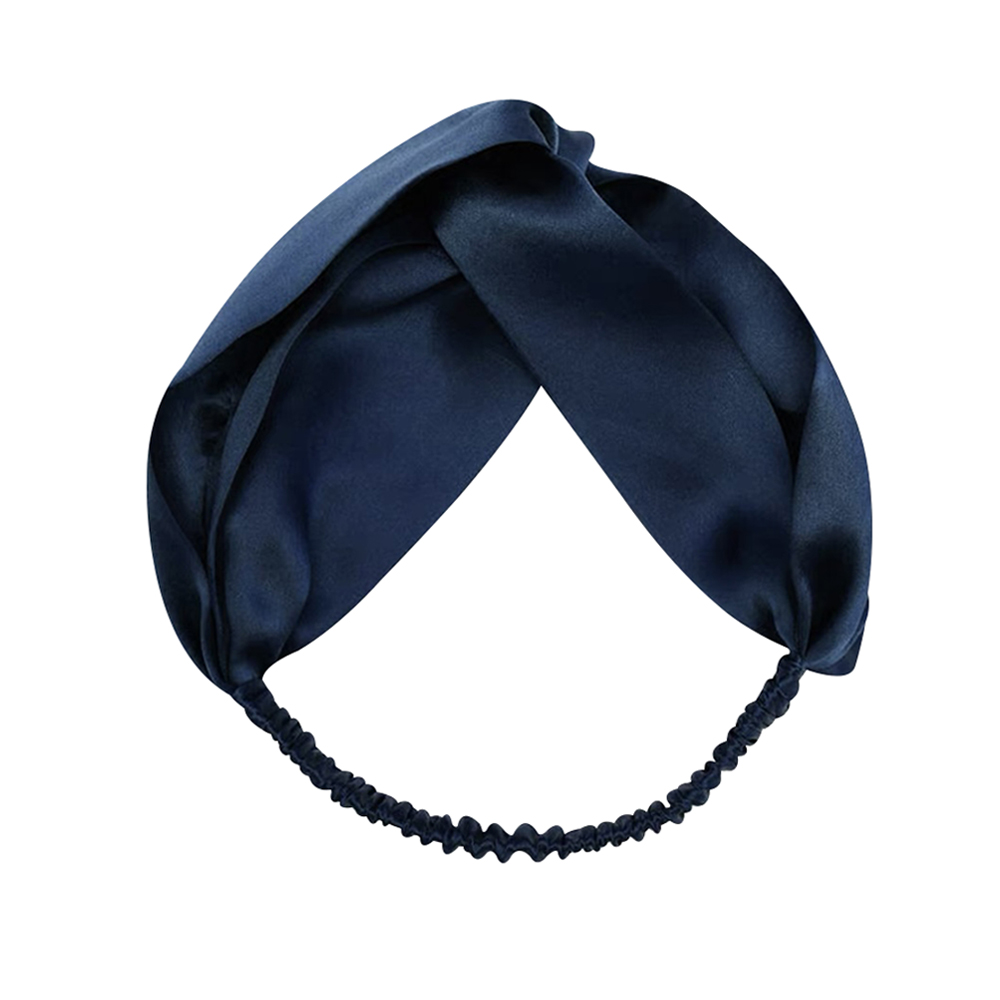100% naturel mûrier soie bandeau luxe soie élastiques torsadé Turban tête enveloppement Bandana bohème pour les femmes cheveux accessoires