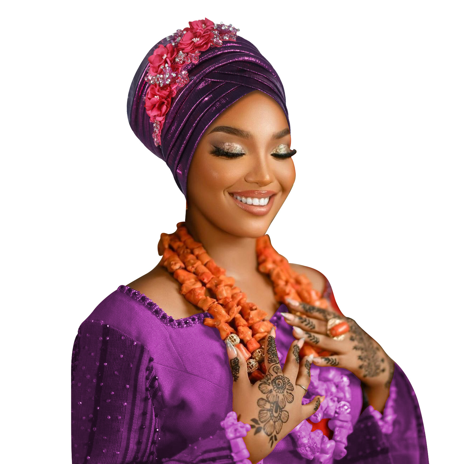 Mode femmes africain Turban casquette dame bandeau Nigeria mariage Auto Gele casque fête couvre-chef chapeaux chapeau tenues