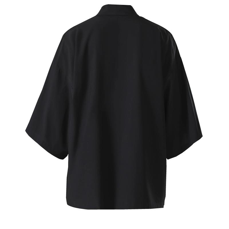 Kimono japonais de couleur unie pour enfants, manches 3/4, Style Simple, Costume traditionnel asiatique décontracté pour garçons et filles, manteau Cardigan Haori, été
